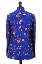 Mens Nehru Jacket in African Cobalt