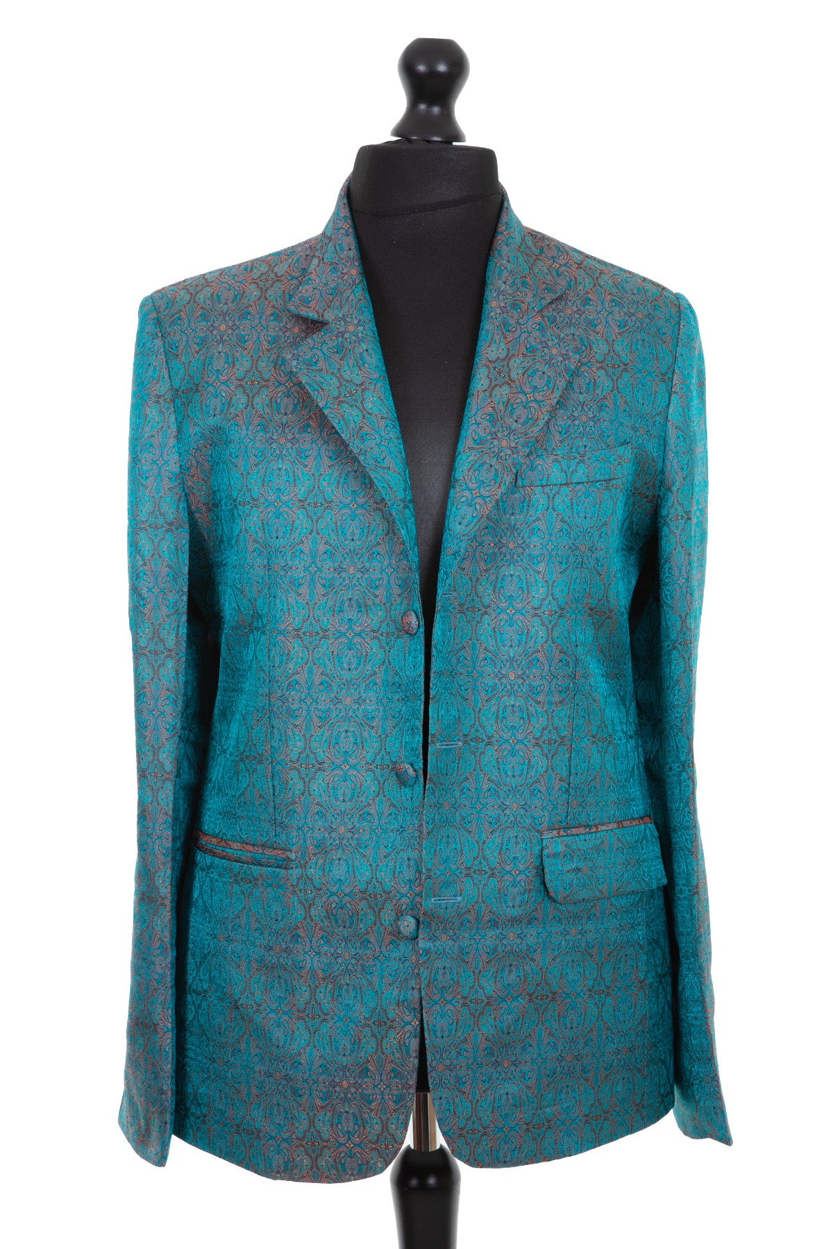 Mens Blazer in Royal Jacquard Shibumi