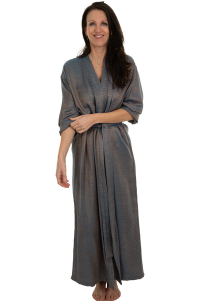 Dressing Gown in Antique Blue