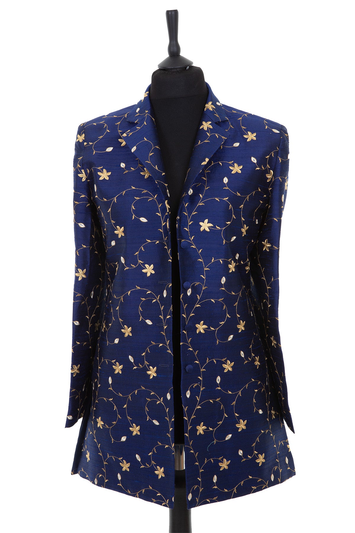 Longline on sale silk jacket