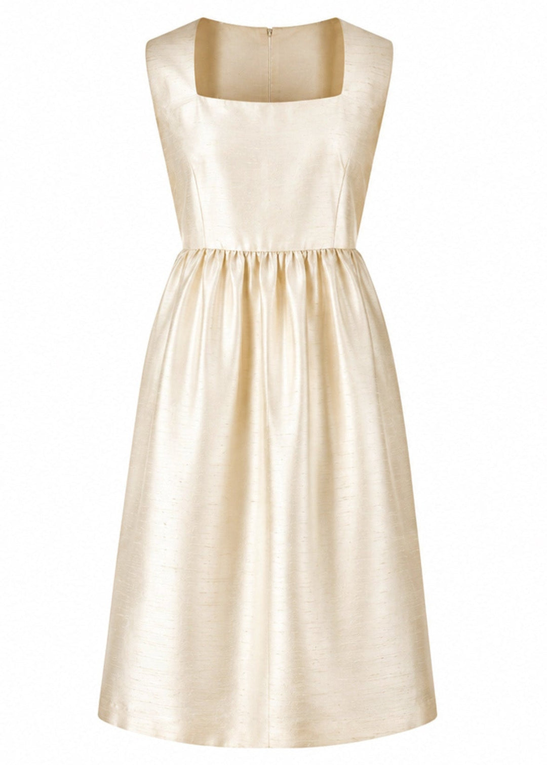 Lucie Silk Dress in Ghost