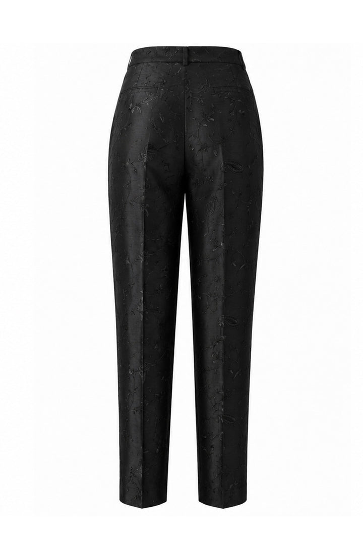 Atelier Silk Trousers in Ottoman Black
