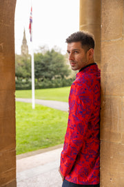 bright red jacket for men