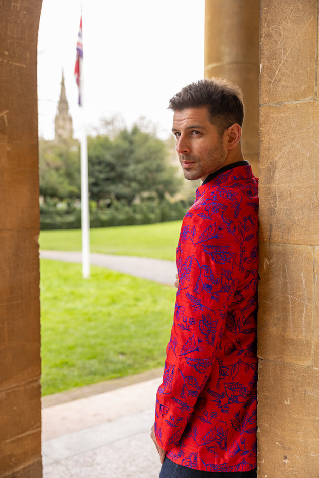 Men s Elegant Jacket Embroidered Wedding Jacket Shibumi