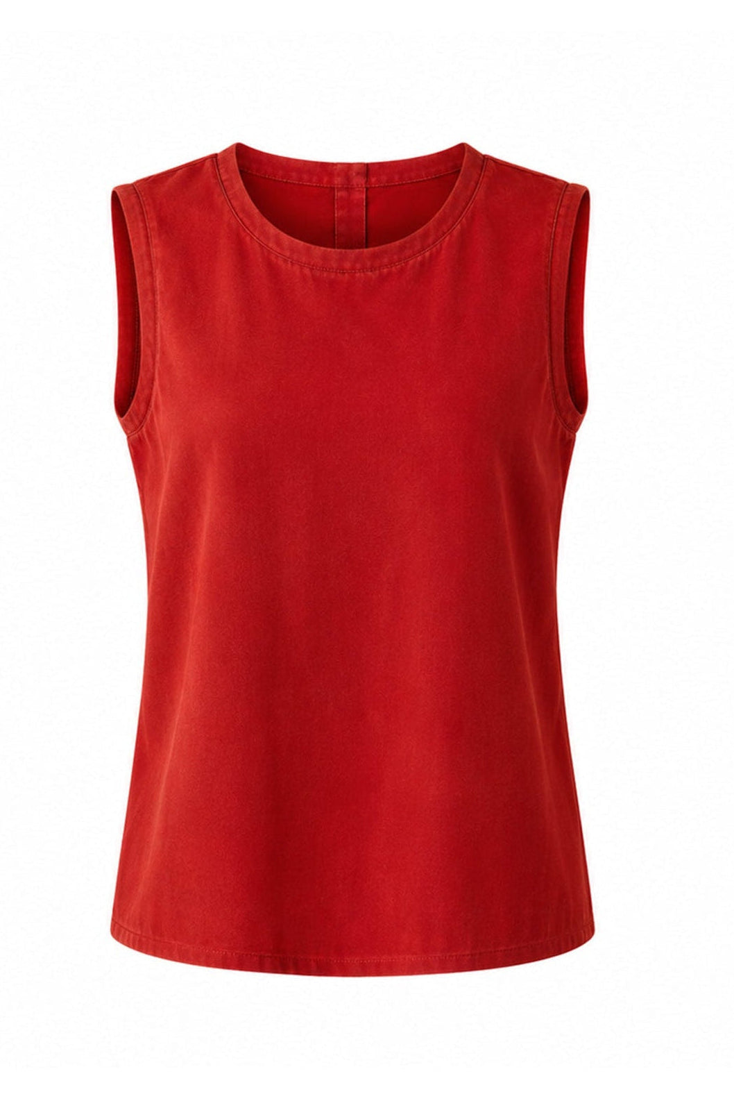 Willow Silk Top in Lipstick Red