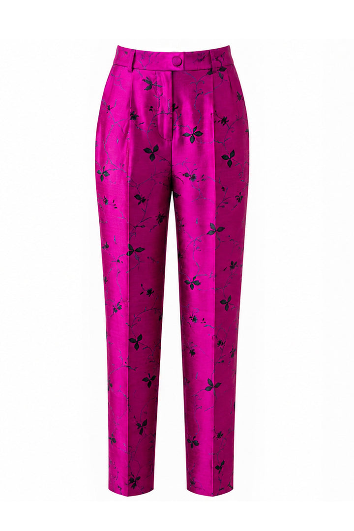 Atelier Silk Trousers in Burlesque