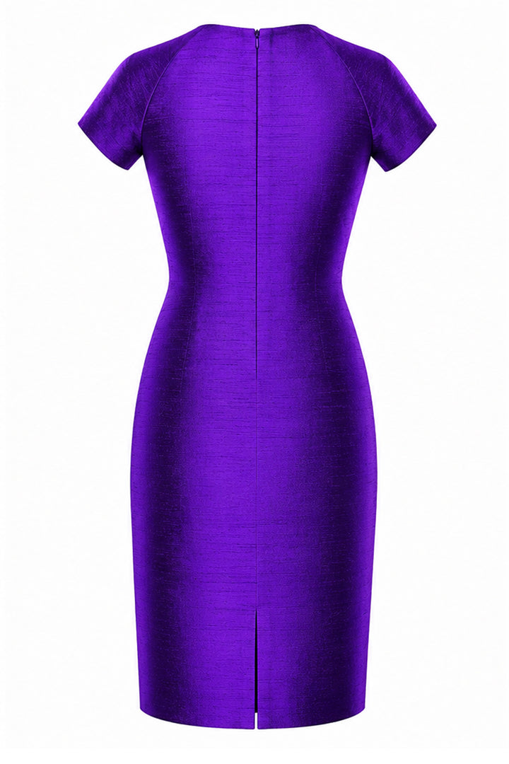 Marilyn Dress in Deep Violet