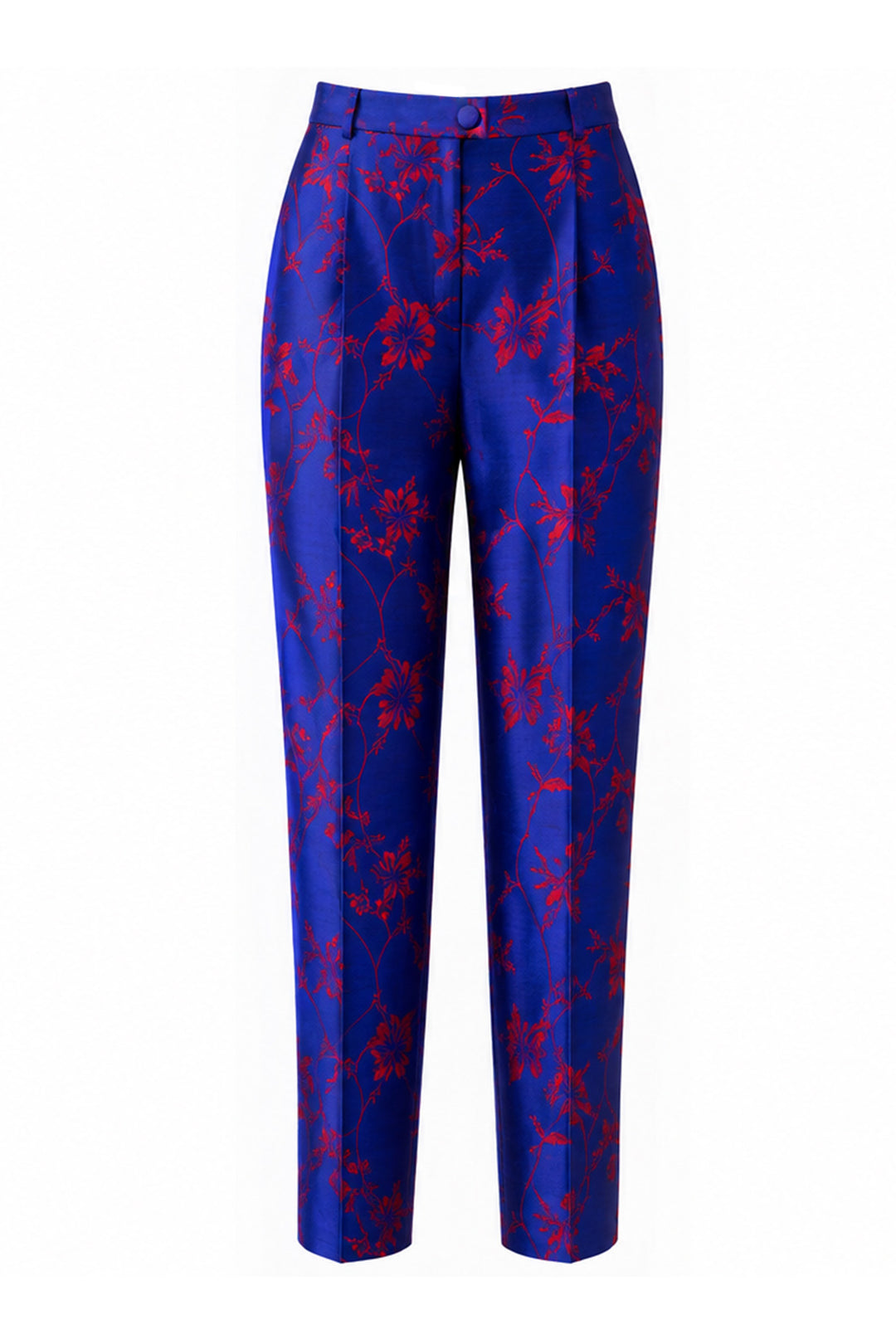 Atelier Silk Trousers in French Cobalt