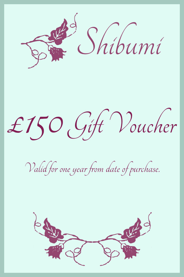 Shibumi Gift Voucher - £150