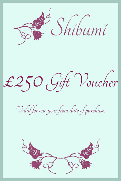 Shibumi Gift Voucher - £250