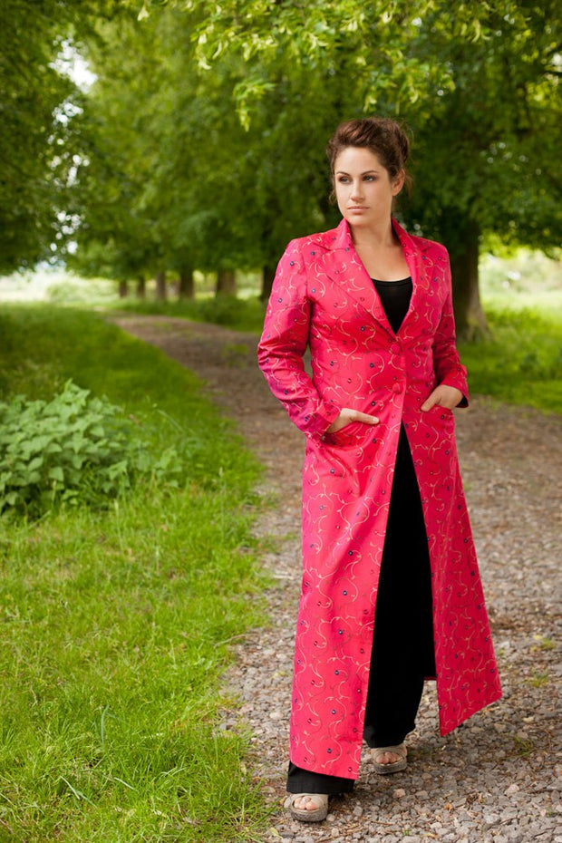 Aquila Coat in Hot Cerise