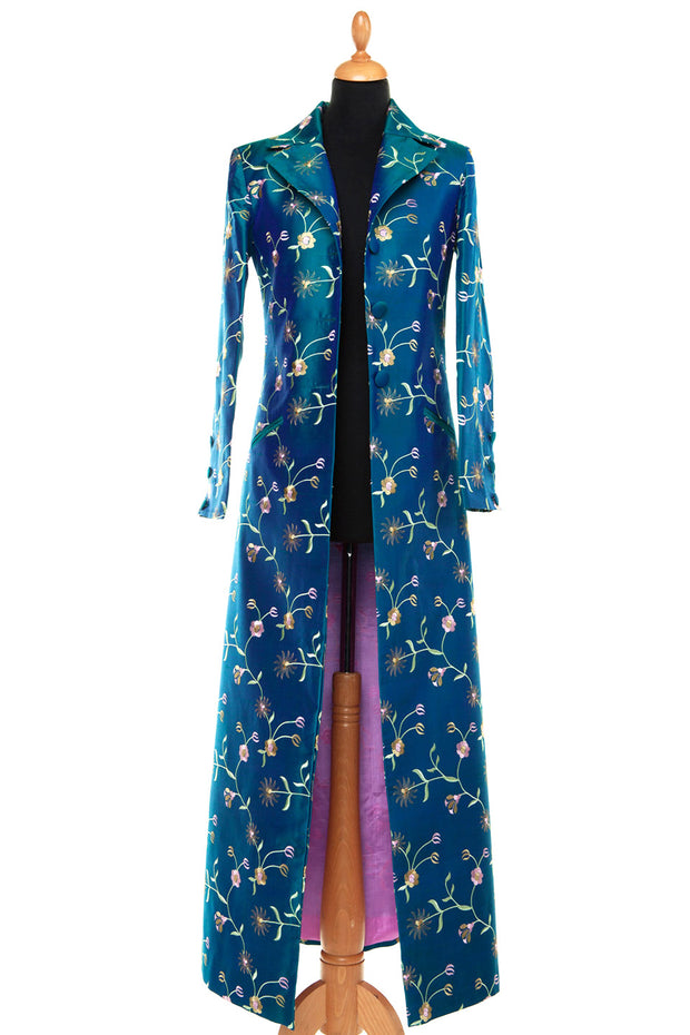 Aquila Coat in Peacock Blue