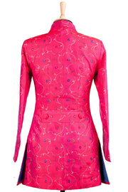 Long European Jacket in Hot Cerise - Sale