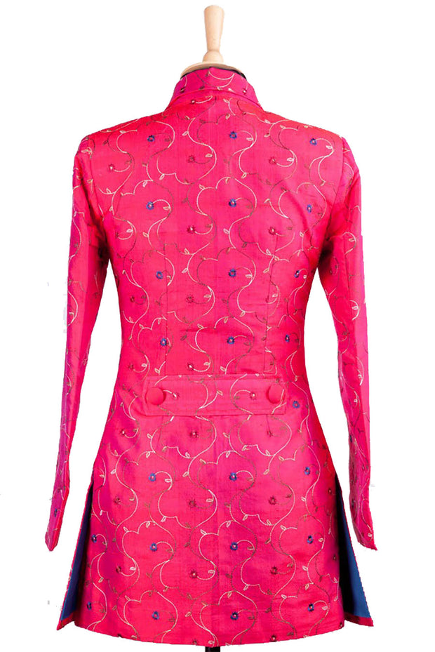 Long European Jacket in Hot Cerise - Sale