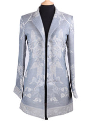 Long European Jacket in Wedgwood