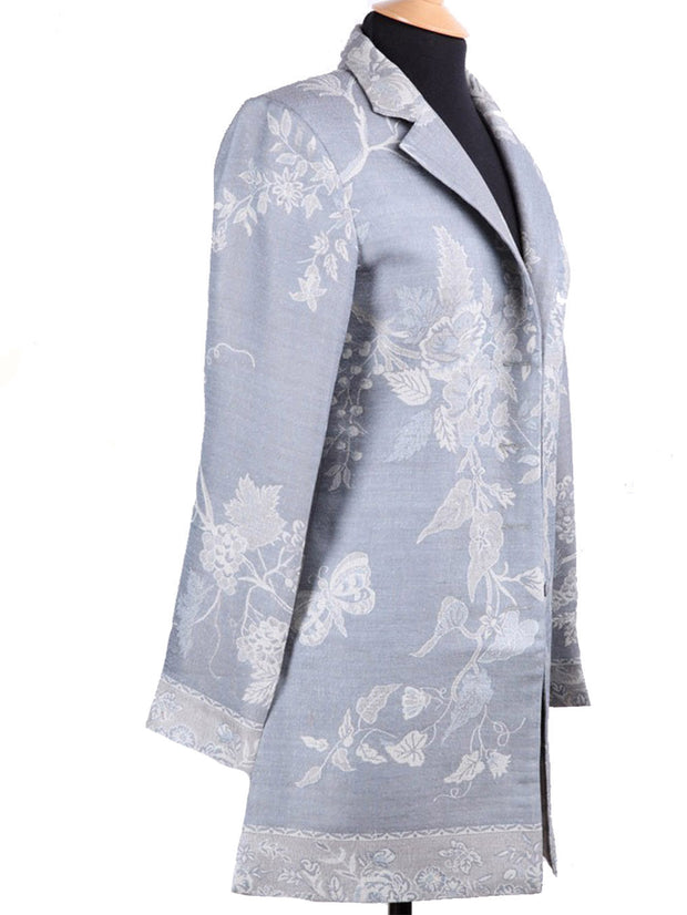 Long European Jacket in Wedgwood