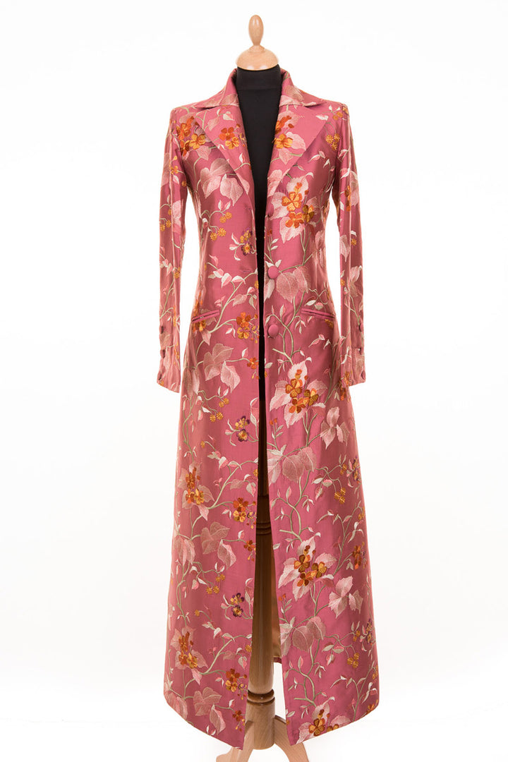 Aquila Coat in Pink Shalimar - Sale