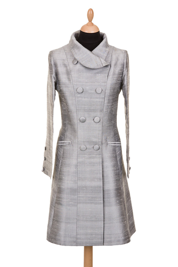 Delphine Coat in Silver