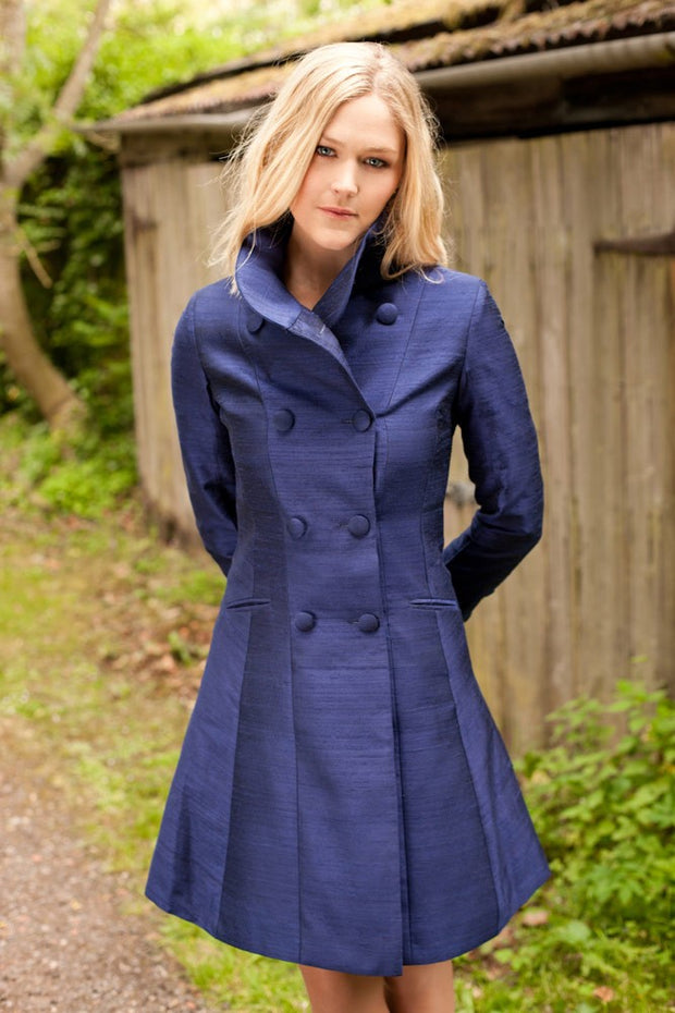 Delphine Coat in Midnight Blue