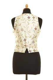 Scoop Neck Waistcoat in Ivory