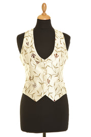 Scoop Neck Waistcoat in Ivory