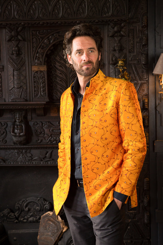 Mens Nehru Jacket in Jumoke Sun