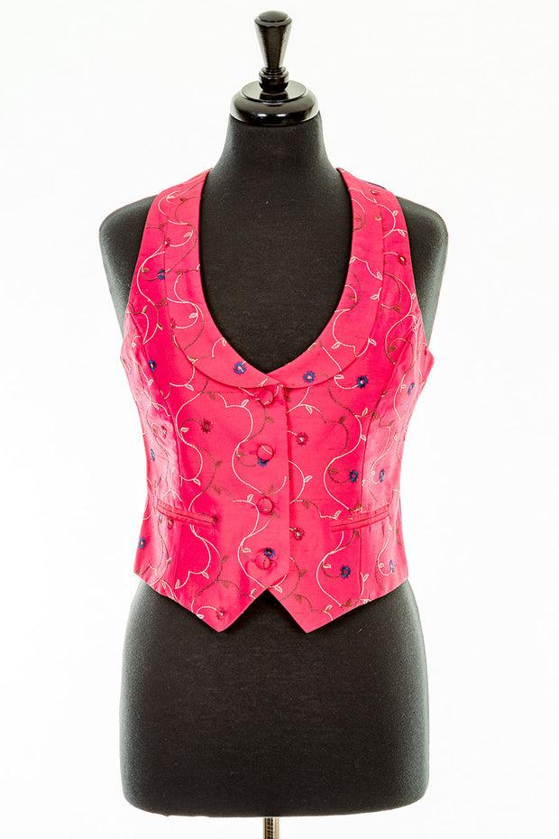 Scoop neck waistcoat top