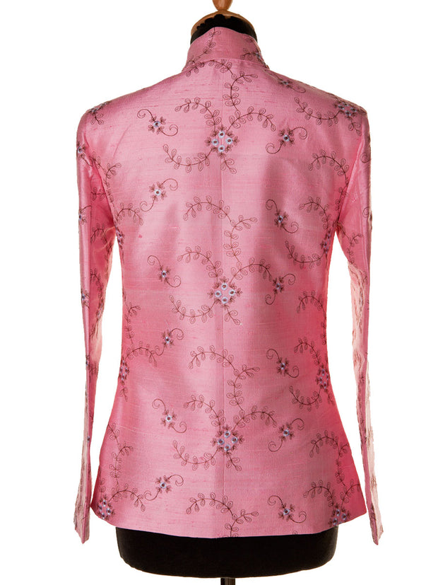 Short Nehru Jacket in Vintage Rose