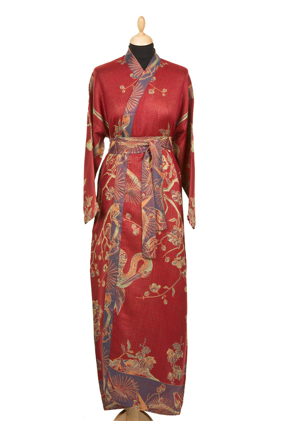Reversible Dressing Gown in Venetian Red Shibumi Reversible Dressing Gown in Venetian Red Shibumi