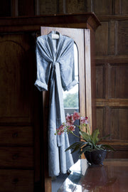 Cashmere Dressing Gown in Wedgwood
