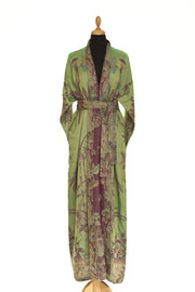 Shibumi Cashmere Dressing Gown in Dragonfly Green