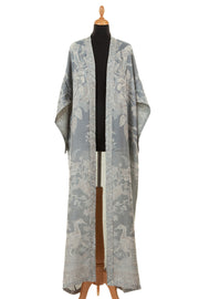 Shibumi Cashmere Dressing Gown in Wedgwood