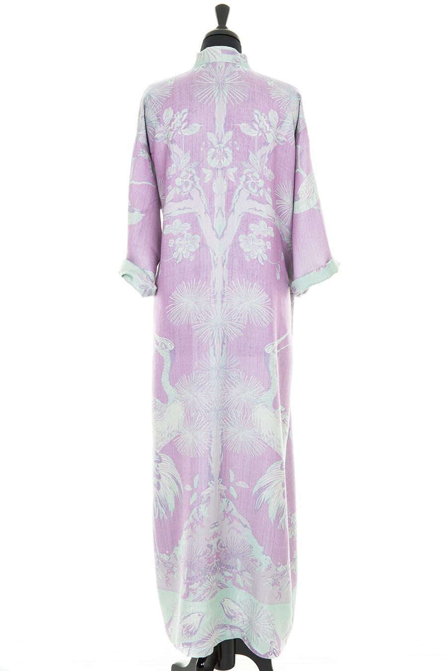 lilac silk dressing gown Sensara Dusty Lavender Satin Lounge Long Night Gown & Robe Set S/M Quiet Luxury