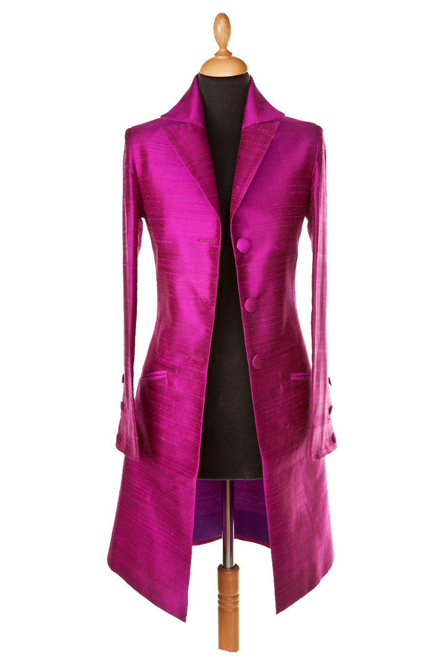 Silk coat womens sales