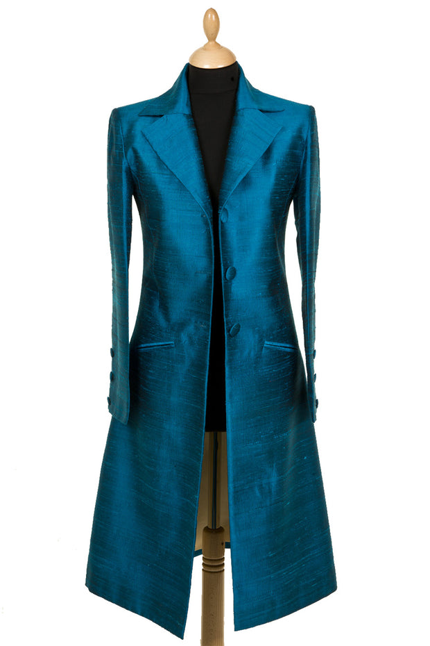 Stage Coat in Kingfisher Blue