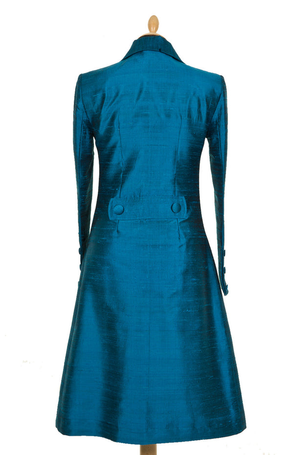 Stage Coat in Kingfisher Blue