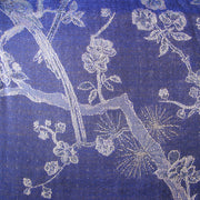 bright navy cashmere fabric