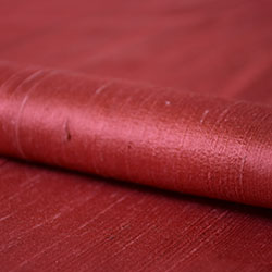 raw silk red fabric
