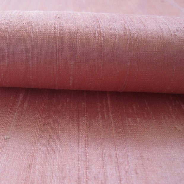 blush pink raw silk fabric