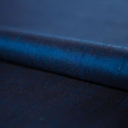 dark blue raw silk fabric