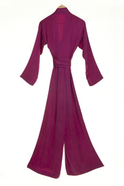 Silk Jumpsuit in Raspberry