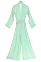 Sage jumpsuit, bridesmaids outfit. 