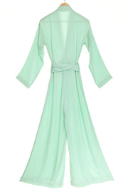 Silk Jumpsuit in Lagoon