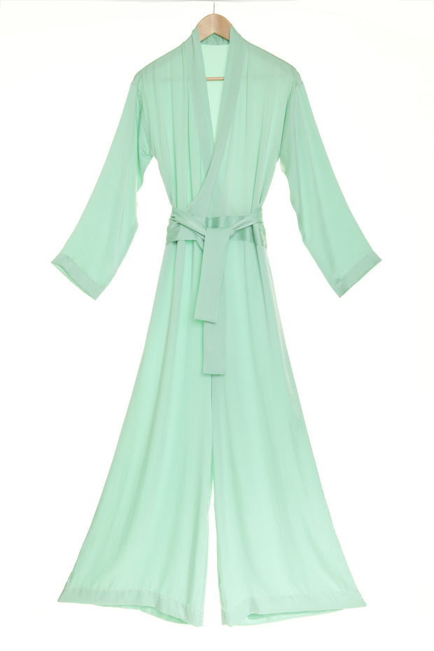 Silk Jumpsuit in Lagoon