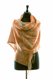 Shibumi Cashmere Shawl in Apricot Moon