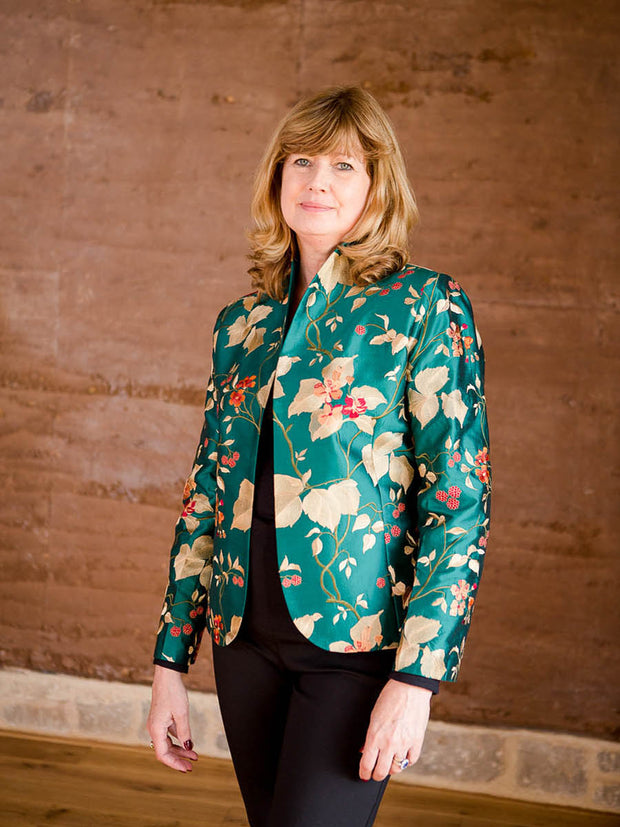 Anya Jacket in Magnificent Teal Shibumi
