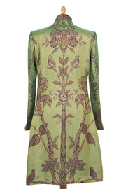 Nehru Coat in Dragonfly Green