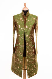 Nehru Coat in Avalon