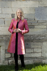 Nehru Coat in Schiaparelli Pink