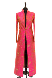 Shibumi Devi Silk Coat in Schiaparelli Pink
